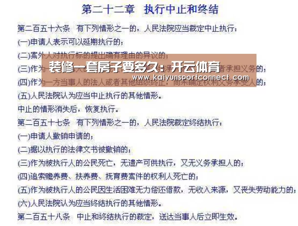 装修一套房子要多久:开云体育(图1) 开云品牌